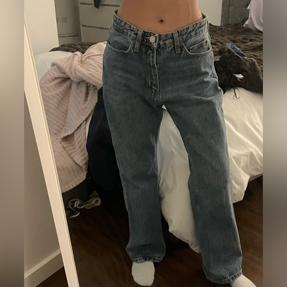 ZARA light medium wash straight leg jean - Picture 1 of 3